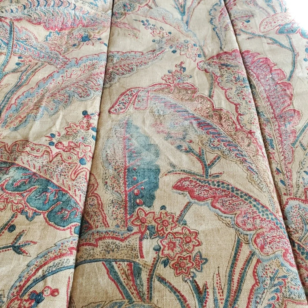 Ralph Lauren Coco Palm Leaf King sz Comforter & 3 Euro Shams *no pillows* Cotton